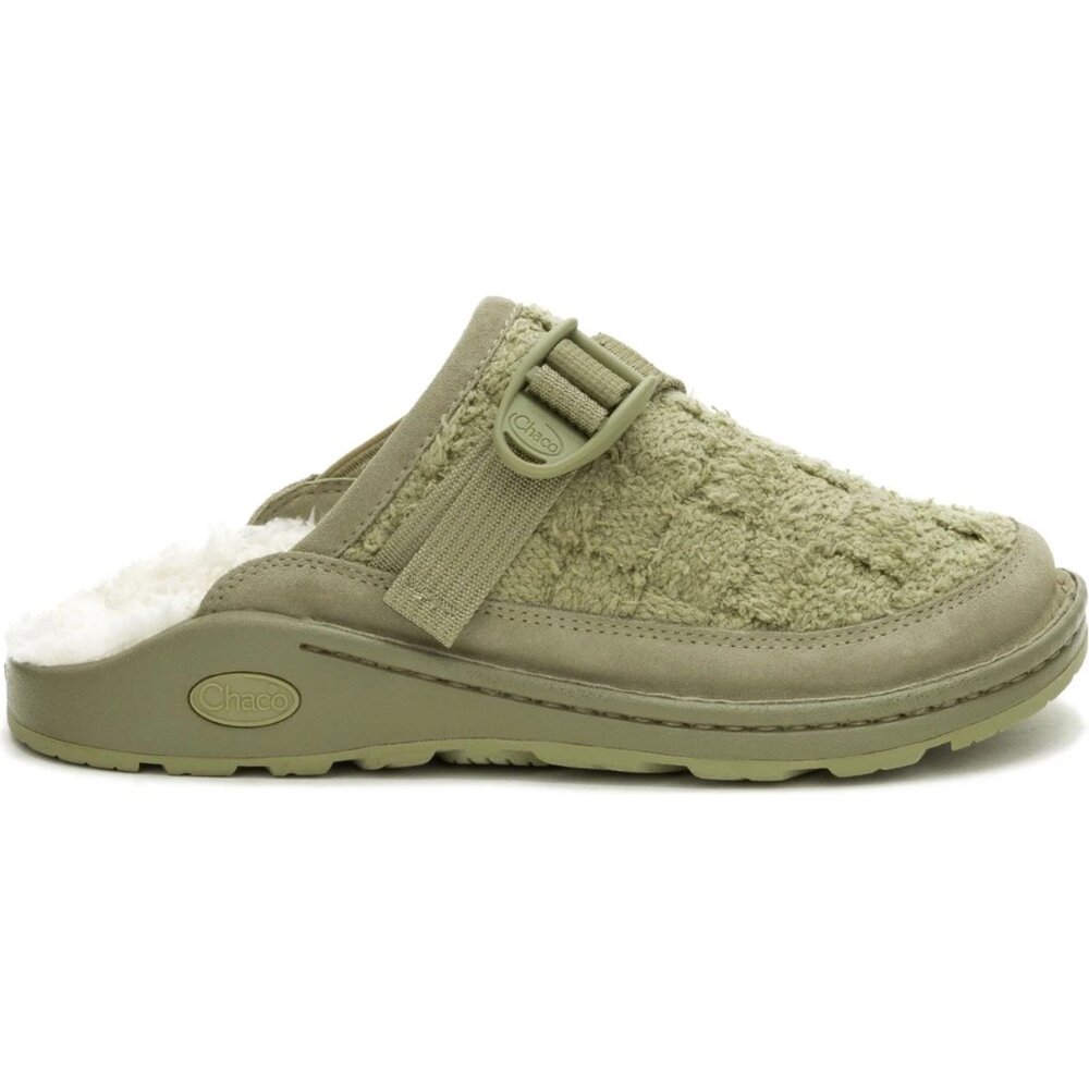 Chaco Women's Sage Green Fleece-Lined Clog Mule